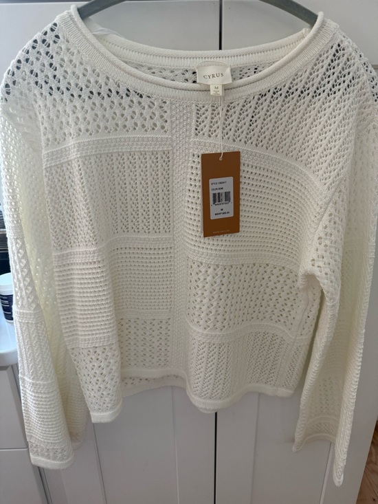Cyrus Tops - Cyrus crochet top, NWT sz M